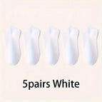 5pairs White / One Size