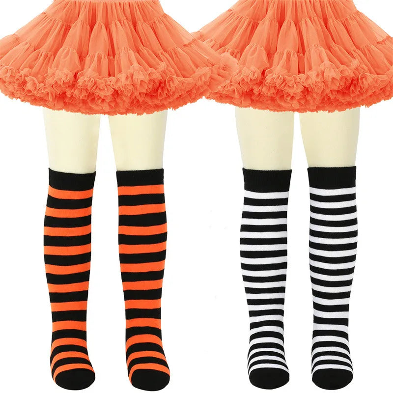 7-12Y Детски Коледни Косплей Чорапи Есенно-Зимни Плетени До Коляното Дълги Детски Чорапи за Момчета и Момичета