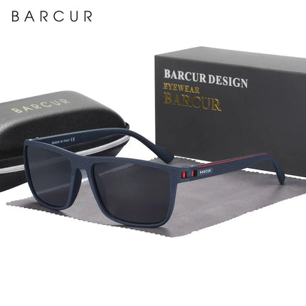 Слънчеви очила BARCUR Design TR90 за мъже, поляризирани, леки, спортни, слънчеви очила за жени, аксесоари за очила Oculos UVAB защита