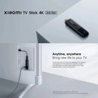 2025 Xiaomi TV Stick 4K 2-ро поколение, Google TV, преносимо стрийминг медийно съдържание с WiFi 6, Netflix Google Assistant, Smart TV Dongle BT5.2