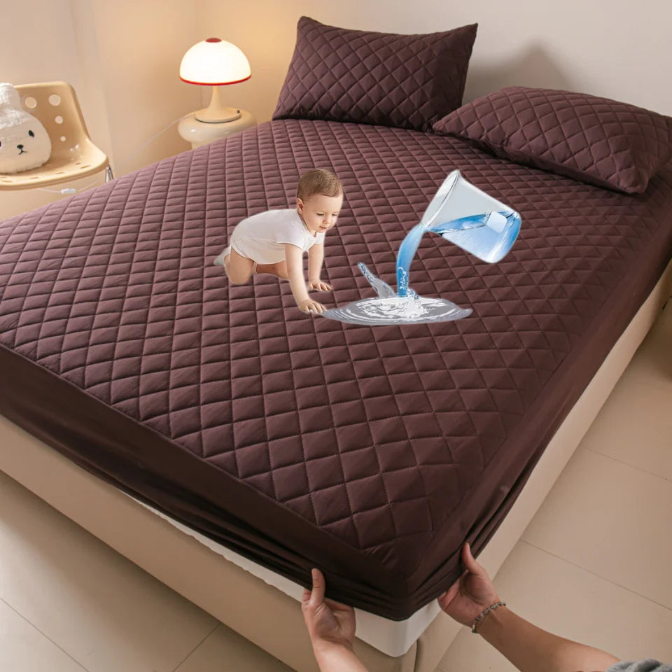 Водоустойчив калъф за матрак, противоакари, мек, удобен, дишащ, с регулируем чаршаф, без калъфка за възглавница