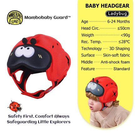 Mambobaby Guard Dropshipping 1 Безопасна противошокова бебешка каска Протектор за глава за малко дете Бебешка шапка Учи се да пълзи и да пада при удар