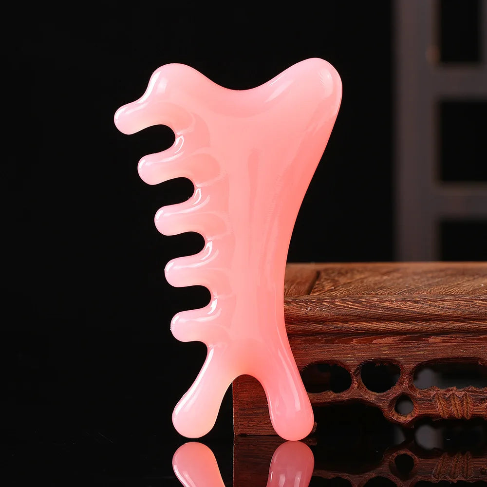 Guasha Beautiful Massage Пчелен восък Остъргващ масажен стъргалка за лице Масажор за акупунктура Gua Sha Очна дъска за лице SPA Инструмент за масаж