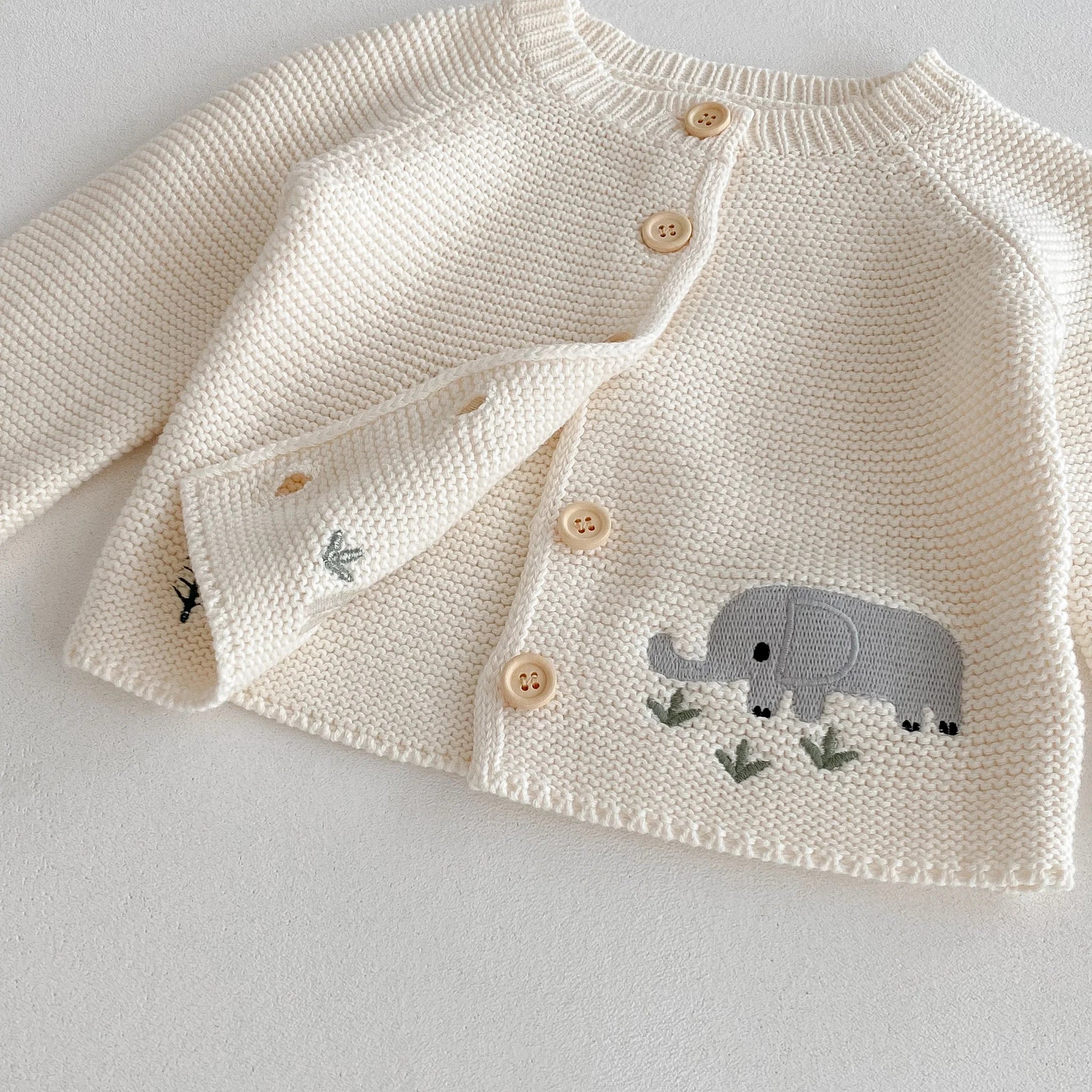 Плетено яке с дълъг ръкав за бебешки момичета през есента и зимата, ежедневен пуловер с анимационни герои