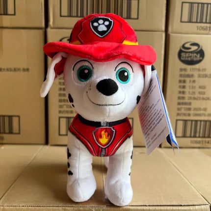 100% оригинална плюшена играчка Paw Patrol 18-20 см, изправена, Чейс, Скай, Маршал, Роки, Зума, Ръбъл, 6 вида, детски подарък за рожден ден