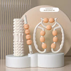 White orange  30cm foam shaft + leg clamp + massage stick