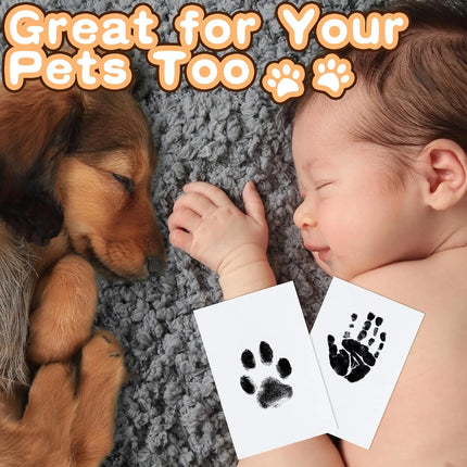 Подложка за мастило Paw Print Clean Touch, сувенир за собственик на куче или котка, комплект за изработка на отпечатъци от нос и лапа без мастило