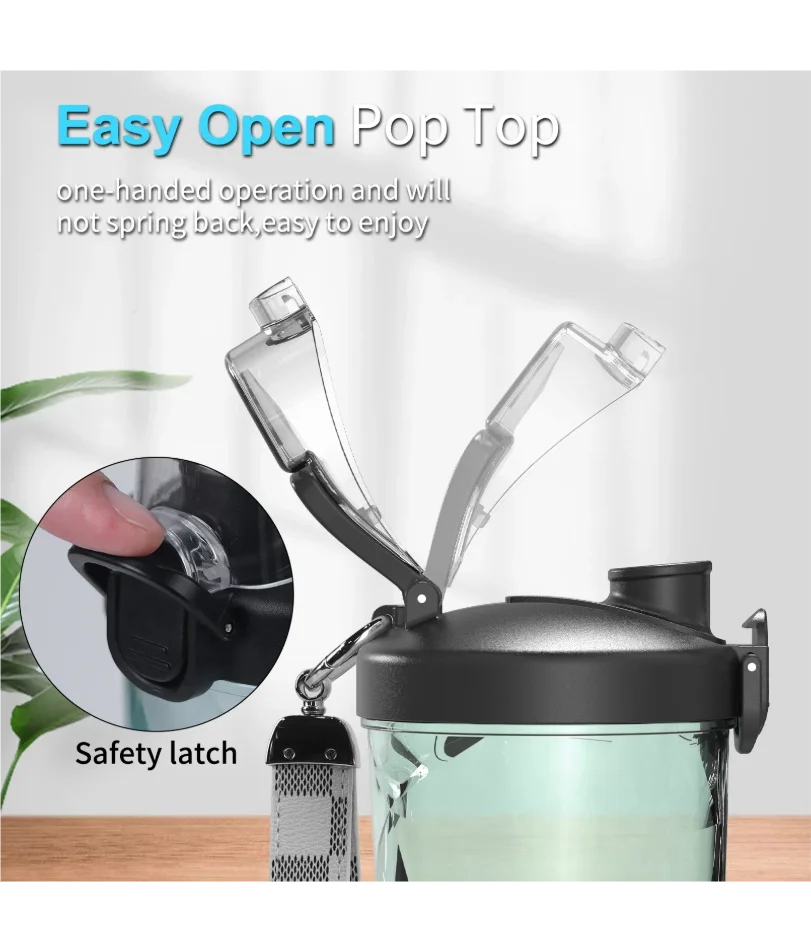 Преносим блендер, електрическа сокоизстисквачка, 600 мл, миксер за плодове, 4000 mAh, USB презареждаща се, мини блендер, многофункционална сокоизстисквачка