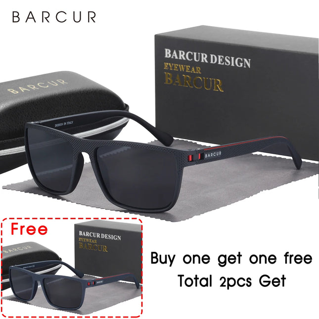Слънчеви очила BARCUR Design TR90 за мъже, поляризирани, леки, спортни, слънчеви очила за жени, аксесоари за очила Oculos UVAB защита