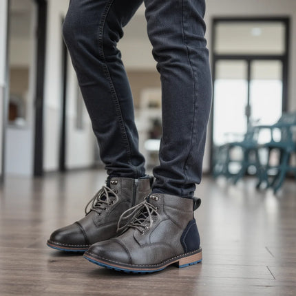 Мъжки боти до глезена, размер 7-13, мъжки кожени ботуши, марка Boot for men