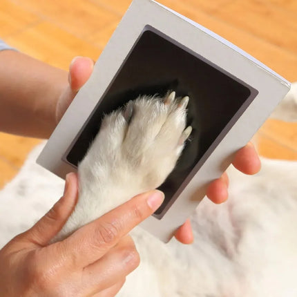 Подложка за мастило Paw Print Clean Touch, сувенир за собственик на куче или котка, комплект за изработка на отпечатъци от нос и лапа без мастило