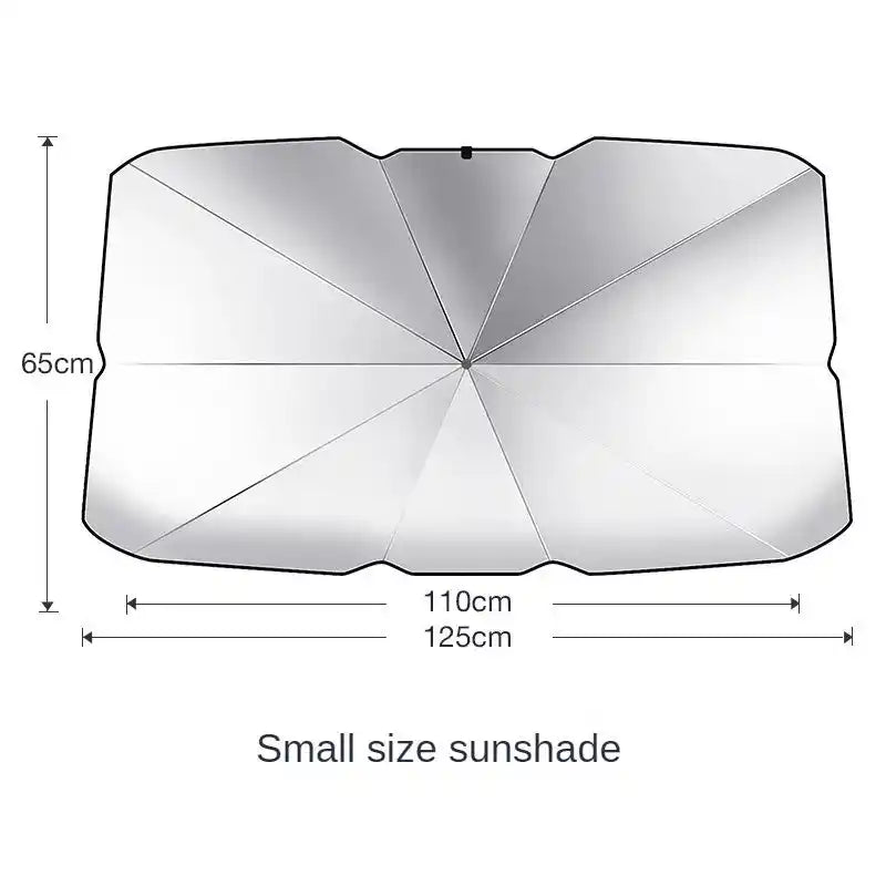 LEIBOO Сенник за кола, чадър, прибиращ се слънцезащитен крем, топлоизолация, преден чадър за предно стъкло, защита на интериора на автомобила