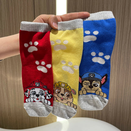 3 чифта/комплект оригинални детски чорапи Paw Patrol, сладки анимационни чорапи, детски модни средни чорапи, памучни чорапи за момчета и момичета, 2-7 години