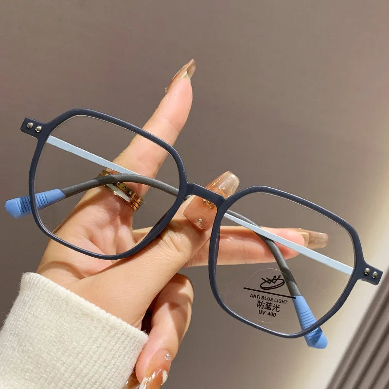 5 цвята матови стилни очила против синя светлина TR+метална рамка за очила материал радиационно устойчиви компютърни модерни очила