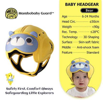 Mambobaby Guard Dropshipping 1 Безопасна противошокова бебешка каска Протектор за глава за малко дете Бебешка шапка Учи се да пълзи и да пада при удар