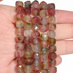 bicolor chalcedony / 7-8mm about 45pcs
