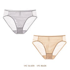 1Silver 1Nude / L / 2pcs