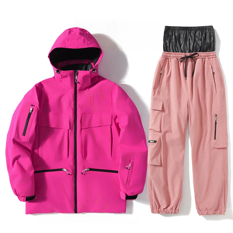 Ски дрехи за жени и мъже, ски якета, комплекти сноуборд костюми, ски якета и панталони, костюми за спорт на открито за жени без секс