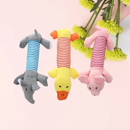 Плюшена играчка за кучета Molar, подходяща за всички кученца, домашни любимци, пищяща играчка за дъвчене, забавна, издръжлива играчка за дъвчене, слон, патица, прасе, домашни любимци, консумативи Molar