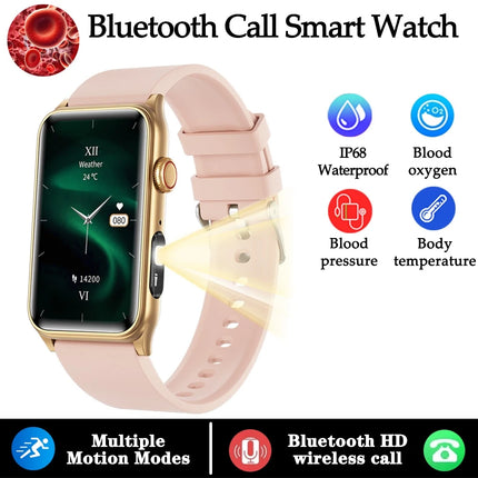 2025 НОВ смарт часовник за жени с мониторинг на температурата, Bluetooth обаждане, мониторинг на здравето на жените, смарт часовник за Android и IOS