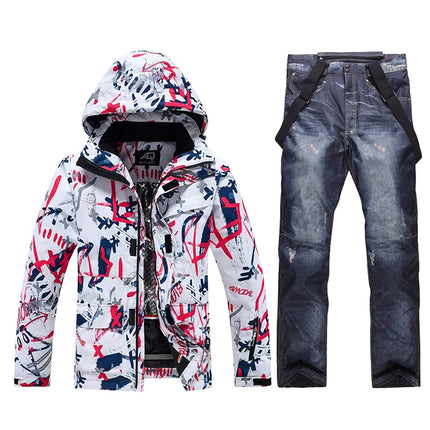 -30, Комплекти зимни костюми за жени и мъже, Облекло за сноуборд, Ски костюми, Водоустойчиви 10k, Зимни якета и панталони за ледено носене