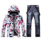 -30, Комплекти зимни костюми за жени и мъже, Облекло за сноуборд, Ски костюми, Водоустойчиви 10k, Зимни якета и панталони за ледено носене