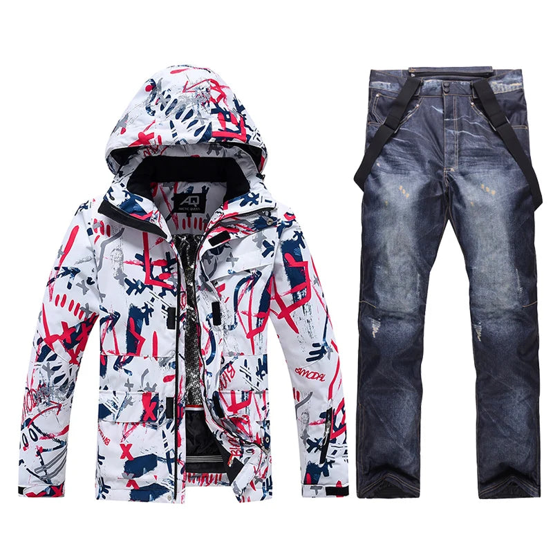 -30, Комплекти зимни костюми за жени и мъже, Облекло за сноуборд, Ски костюми, Водоустойчиви 10k, Зимни якета и панталони за ледено носене