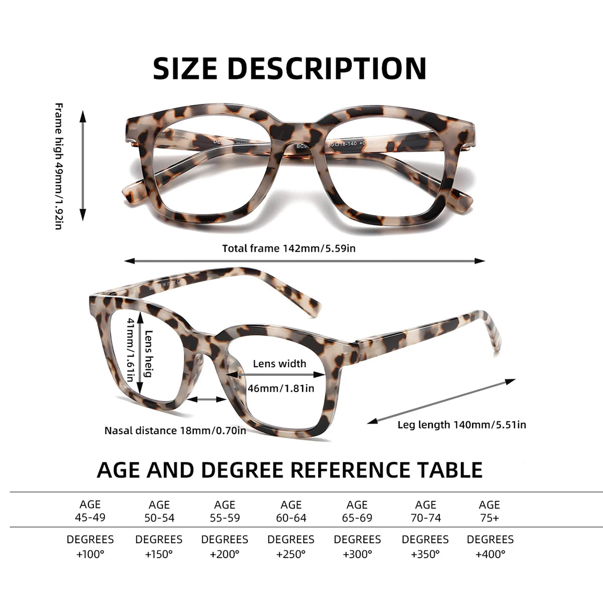 CATMONROE 1 бр. Очила за четене за жени с рамка от компютър и леопардов принт, компютърни очила, модни аксесоари за облекло