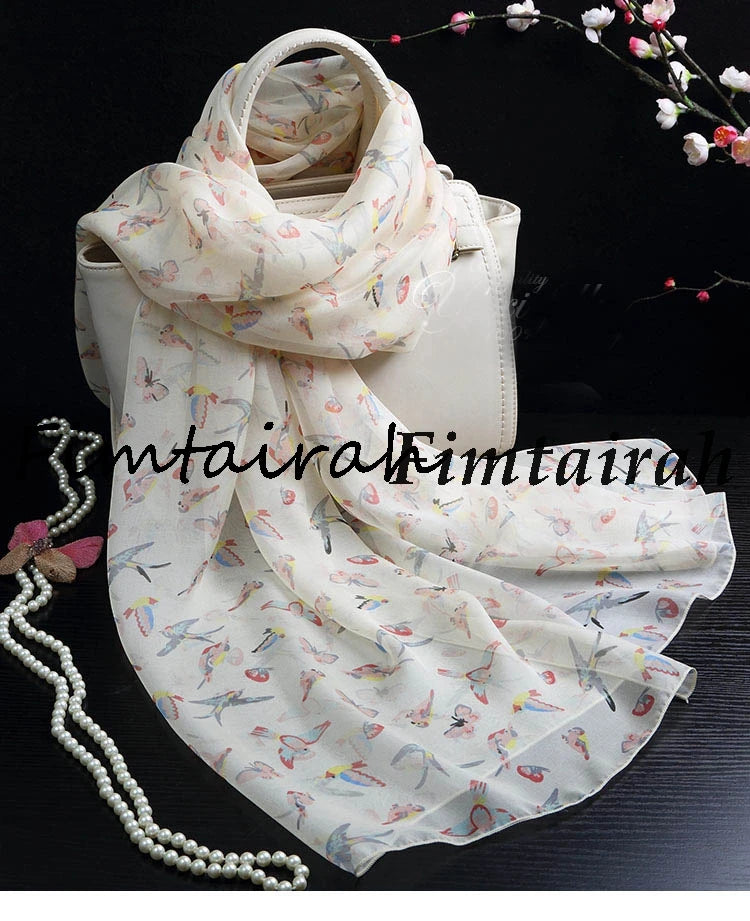 Fimtairah мек 100% копринен шал за жени с щампа Hangzhou 100% копринен шал дълъг шал пролет есен зима лято копринен шал