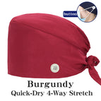 Burgundy Buttons / One Size