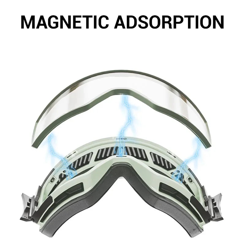 KAPVOE Фотохромни ски очила за зимни спортове за унисекс, сняг, UV400, магнитни очила против замъгляване, за сноуборд