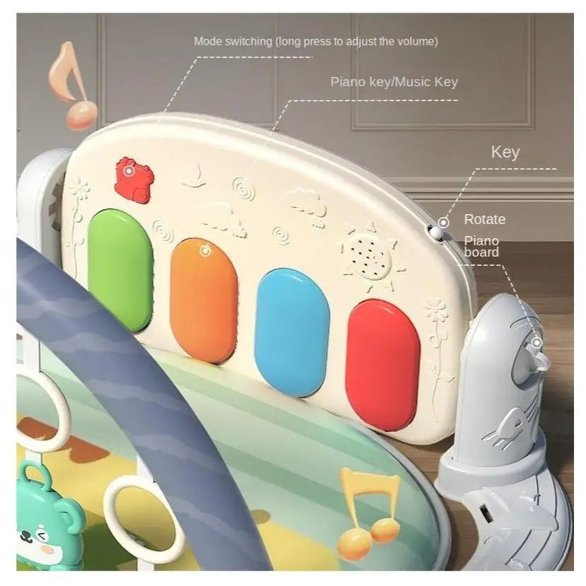 Многофункционална фитнес постелка за бебета, спортна постелка за игра, образователна играчка за пълзене, детски подаръци, играчки