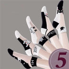 5 Pairs 5 / One Size