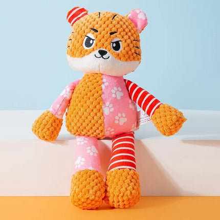 Плюшена играчка за домашни любимци, котка, куче, играчка-пъзел, сладки животни, устойчиви на ухапване, интерактивна, скърцаща, почистваща зъби за кучета, дъвчаща играчка, домашни любимци
