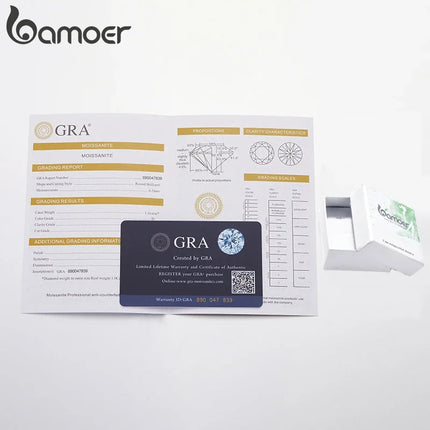 BAMOER 0.5CT Искрящи обеци с моисанит, геометрични обеци, обръч, бижута от стерлингово сребро 925, хипоалергенен подарък