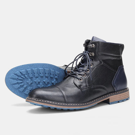 Мъжки боти до глезена, размер 7-13, мъжки кожени ботуши, марка Boot for men
