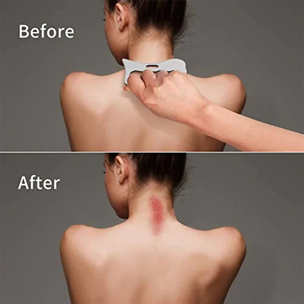 Професионални инструменти за масаж GuaSha от неръждаема стомана, инструмент за масаж с остъргване на Gua Sha, инструменти IASTM, чудесен инструмент за мобилизиране на меки тъкани