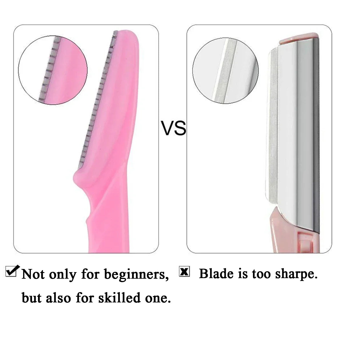 10/30/40 бр. самобръсначка за вежди, самобръсначка за лице за жени, многофункционални ексфолиращи инструменти за дермапланинг с прецизен капак, безопасност и красота