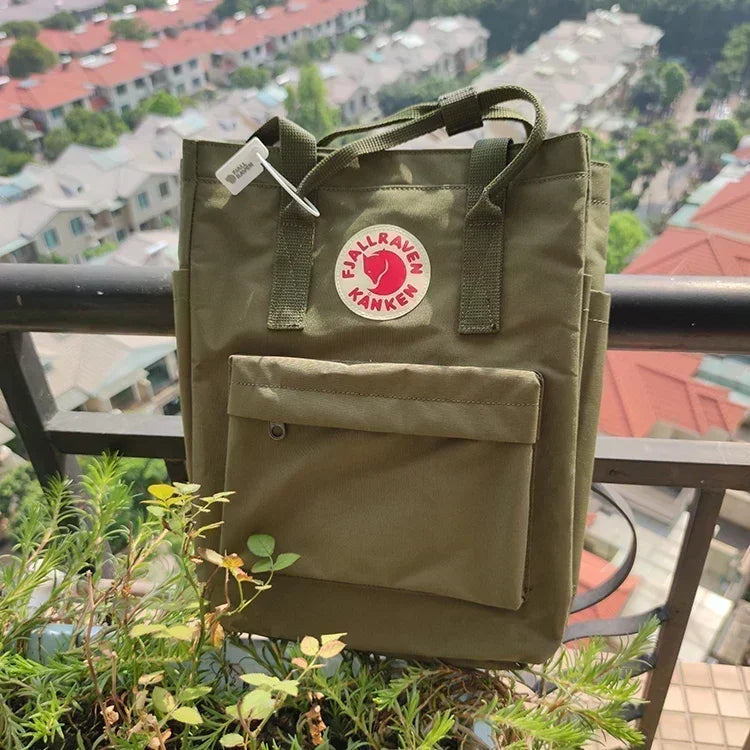 Оригинална чанта за през рамо Fjallraven Kanken с регулируема презрамка, модна двойна чанта за през рамо, неутрална чанта за открито, платнена