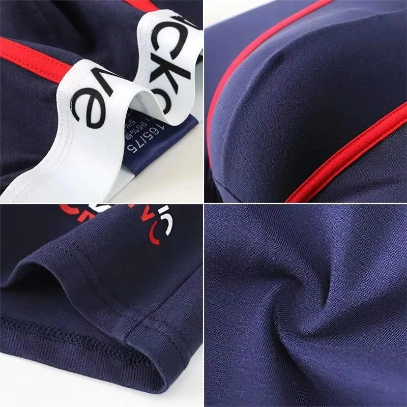 3 бр. мъжки бикини памучно мъжко бельо боксерки дишащи мъжки боксерки с щампа удобни шорти мъжко бельо M-3XL