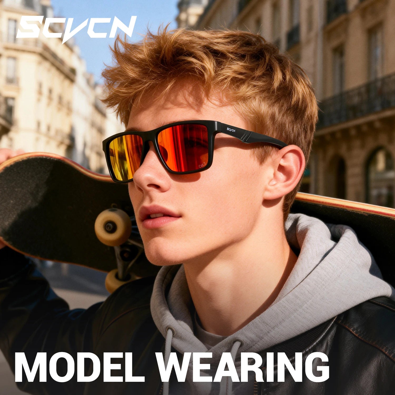 SCVCN Нови поляризирани слънчеви очила за спорт на открито, фотохромни очила за колоездене на открито, шосеен велосипед, UV400 защитни очила за риболов