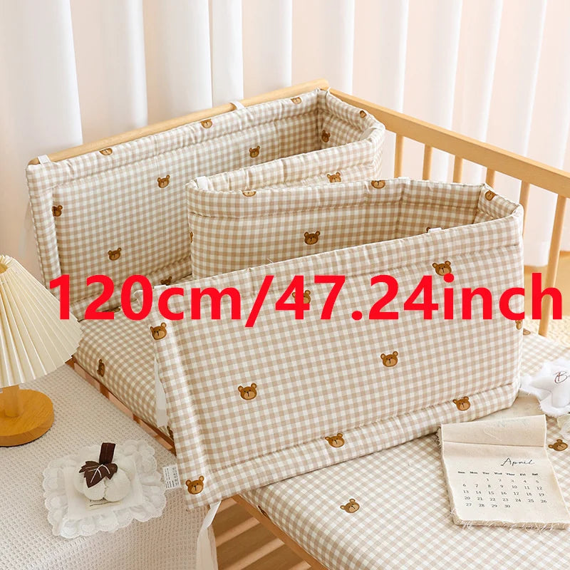2025 Ограда за бебешко креватче Мека памучна чанта Анти-сблъсък лента Детска еднокомпонентна ограда за легло Сплескана защитна кърпа за легло Бебешка ограда