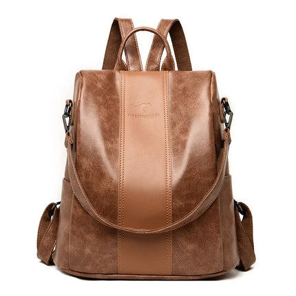 Дамска раница за пътуване Mochila Feminina, дамска кожена раница против кражба, висококачествена чанта за тийнейджърки