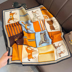 see chart 10 / Real silk 65x65cm