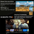 2025 Xiaomi TV Stick 4K 2-ро поколение, Google TV, преносимо стрийминг медийно съдържание с WiFi 6, Netflix Google Assistant, Smart TV Dongle BT5.2