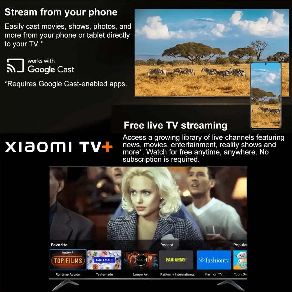 2025 Xiaomi TV Stick 4K 2-ро поколение, Google TV, преносимо стрийминг медийно съдържание с WiFi 6, Netflix Google Assistant, Smart TV Dongle BT5.2