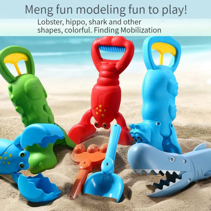 Играчки за вана Grabber за бебета - Плажни играчки за игра с пясък, сладък цветен ловец на нокти за омар, басейни и открито - образователна игра