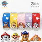 3 чифта/комплект оригинални детски чорапи Paw Patrol, сладки анимационни чорапи, детски модни средни чорапи, памучни чорапи за момчета и момичета, 2-7 години