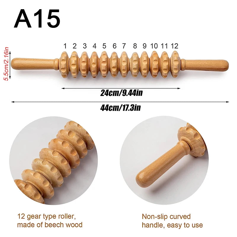 Инструменти за дървесна терапия за оформяне на тялото, дървени инструменти за масаж, лимфен дренажен масажор, инструменти за оформяне на тялото, дървени инструменти за гуа ша