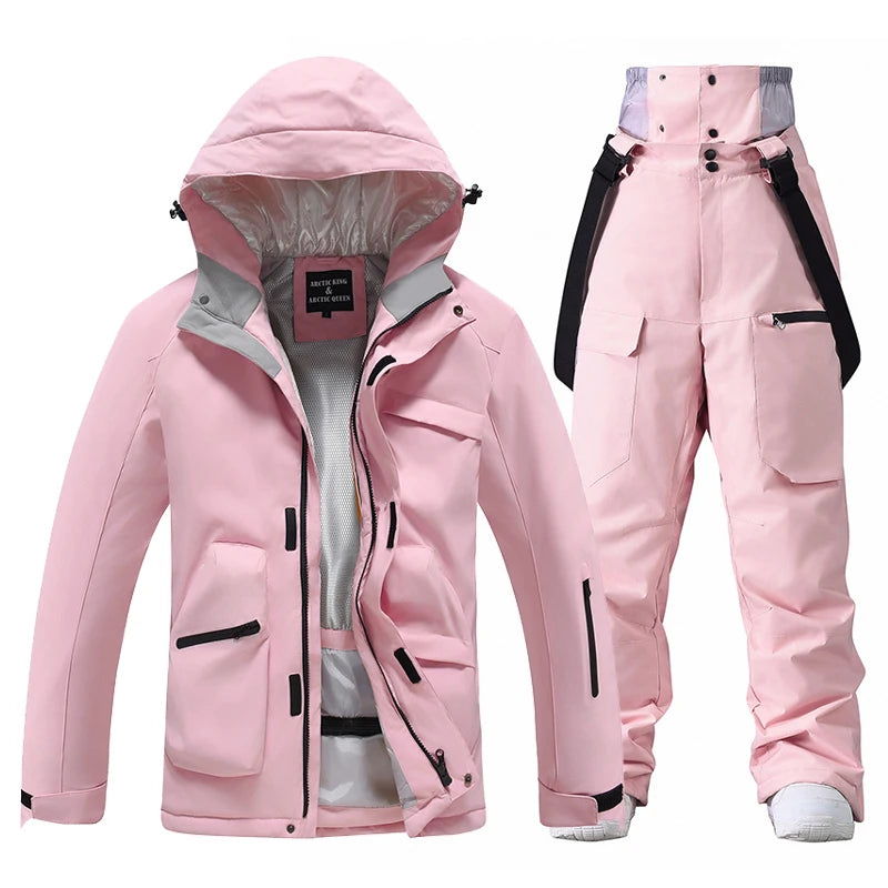 Ново, Комплекти ски костюми за мъже и жени, Водоустойчиви, Снежен костюм, Комплект ски яке и панталон, Облекло за дейности на открито, Сноуборд, Гащеризон